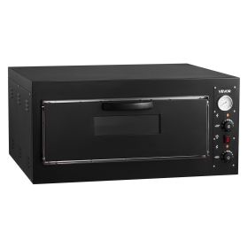 Pizza Oven Electric, 24" Commercial Countertop Pizza Oven, 842Â°F Max Temp, 4200W Indoor Pizza Maker with Thermometer, Dual Temp Control Knob