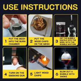 Smoking Gun Edible NONtoxic Bubble Mixture for Cocktail 2x8oz Wood Smoke Infuser and Smoker Machine Accessory Cold Smoke for Drinks Pack of 2 made in