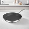 SOGA Stainless Steel Fry Pan 30cm Frying Pan Induction FryPan Non Stick Interior