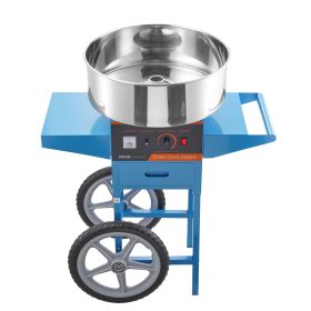 VEVOR Electric Cotton Candy Machine with Cart, 1000W Commercial Candy Floss Maker with Stainless Steel Bowl, Sugar Scoop and Drawer, Perfect for Home