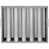 VEVOR Pack of 6 Hood Filters 19.5W x 15.5H Inch, 430 Stainless Steel 5 Grooves Commercial Hood Filters