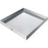 VEVOR 32 x 32 x 2.5 Inch Washing Machine Pan 18 GA Thickness 304 Stainless Steel Heavy Duty Compact Washer Drip Tray with Drain Hole & Hose Adapter
