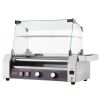 Electric 12 Hot Dog 5 Roller Commercial Grill Cooker Machine Cover 750W