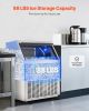 300lbs/24H Commercial Ice Maker, 126 Ice Cubes in 15 Minutes