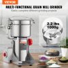 VEVOR 1000g Electric Grain Mill Grinder, High Speed 3000W Commercial Spice Grinders, Stainless Steel Pulverizer Powder Machine