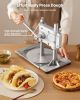 9.5 in Manual Pizza Dough Press Machine Pizza Pastry Sheeter Stainless Steel