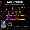 VEVOR LED Lighted Liquor Bottle Display Bar Shelf RF & App Control 24" 2-Step