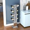 UK style hot sales crushed diamond floating silver mirrored wine bottle holder