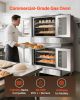 Double Deck Gas Convection Oven, 14 cu.ft Full-Size Commercial Convection Oven, 40, 000 BTU x 2 Powerful Burners
