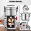 VEVOR 1000g Electric Grain Mill Grinder, High Speed 3000W Commercial Spice Grinders, Stainless Steel Pulverizer Powder Machine