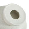 12" Round Speckled White Ceramic Bowl