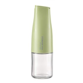 1pc Oil Pot Oil Bottle Household Kitchen Oil Bottle Oil Tank Automatic Opening And Closing Seasoning Bottle 9.31*2.85in (Color: Olive Green 500ML)