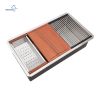 Factory Directly Multi-functional OEM Handmade SUS 304 Stainless Steel Undermount Kitchen Sink Workstation