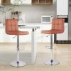 The high bar stool has a height-adjustable function. They are suitable for use with kitchen islands, family leisure areas or small coffee bars