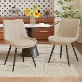 The bar chair is used in the kitchen island, dining room (Color: Khaki)