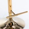 Furniture,Golden Swivel Velvet Barstools Adjusatble Seat Height from 25-33 Inch