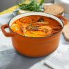 Cast iron Dutch POTS are suitable for gas, electric, ceramic, induction furnaces, and even grills. It can be used for cooking