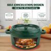 Cast iron Dutch POTS are suitable for gas, electric, ceramic, induction furnaces, and even grills. It can be used for cooking