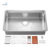 Factory Directly Multi-functional OEM Handmade SUS 304 Stainless Steel Undermount Kitchen Sink Workstation