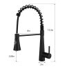 Modern 304 stainless steel pull-out kitchen faucet