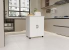 Kitchen Island on Wheels with Storage Cabinet Kitchen Cart , Small Portable Islands for Kitchen