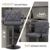 The back of the bar counter chair is equipped with a height-adjustable pull rod, which can be adapted to bars or islands of different heights