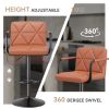 The back of the bar counter chair is equipped with a height-adjustable pull rod, which can be adapted to bars or islands of different heights