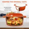 Enameled Cast Iron Dutch Oven with Serving Lid + ENCLOSED THERMAL CIRCLE Design