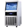 Commercial Ice Maker Machine, 90/110LBS/24H Under Counter Ice Maker, Stainless Steel Freestanding Ice Machine ,Self-Cleaning, Scoop