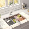 Factory Directly Multi-functional OEM Handmade SUS 304 Stainless Steel Undermount Kitchen Sink Workstation