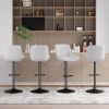 Bar Stools Set of 2, Kitchen Swivel Counter Barstool Adjustable Height Island Bar Chairs Modern Stools