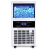 Commercial Ice Maker Machine, 90/110LBS/24H Under Counter Ice Maker, Stainless Steel Freestanding Ice Machine ,Self-Cleaning, Scoop