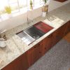 Lordear Undermount Stainless Steel Kitchen Sink Ledge Workstation Deep Single Bowl 16 Gauge Kitchen Sink Basin