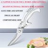 "German Stainless Steel Kitchen Scissors - Heavy Duty Detachable Poultry Shears for Chicken/Fish/Meat"