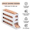 2pcs Kitchen Eggs Organizer 4-layer Slide Refrigerator Eggs Rack