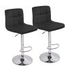 The high bar stool has a height-adjustable function. They are suitable for use with kitchen islands, family leisure areas or small coffee bars