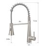 Modern 304 stainless steel pull-out kitchen faucet
