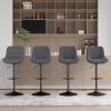 Bar Stools Set of 2, Kitchen Swivel Counter Barstool Adjustable Height Island Bar Chairs Modern Stools